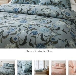 West Elm Batik King/CA King duvet cover & King shams.